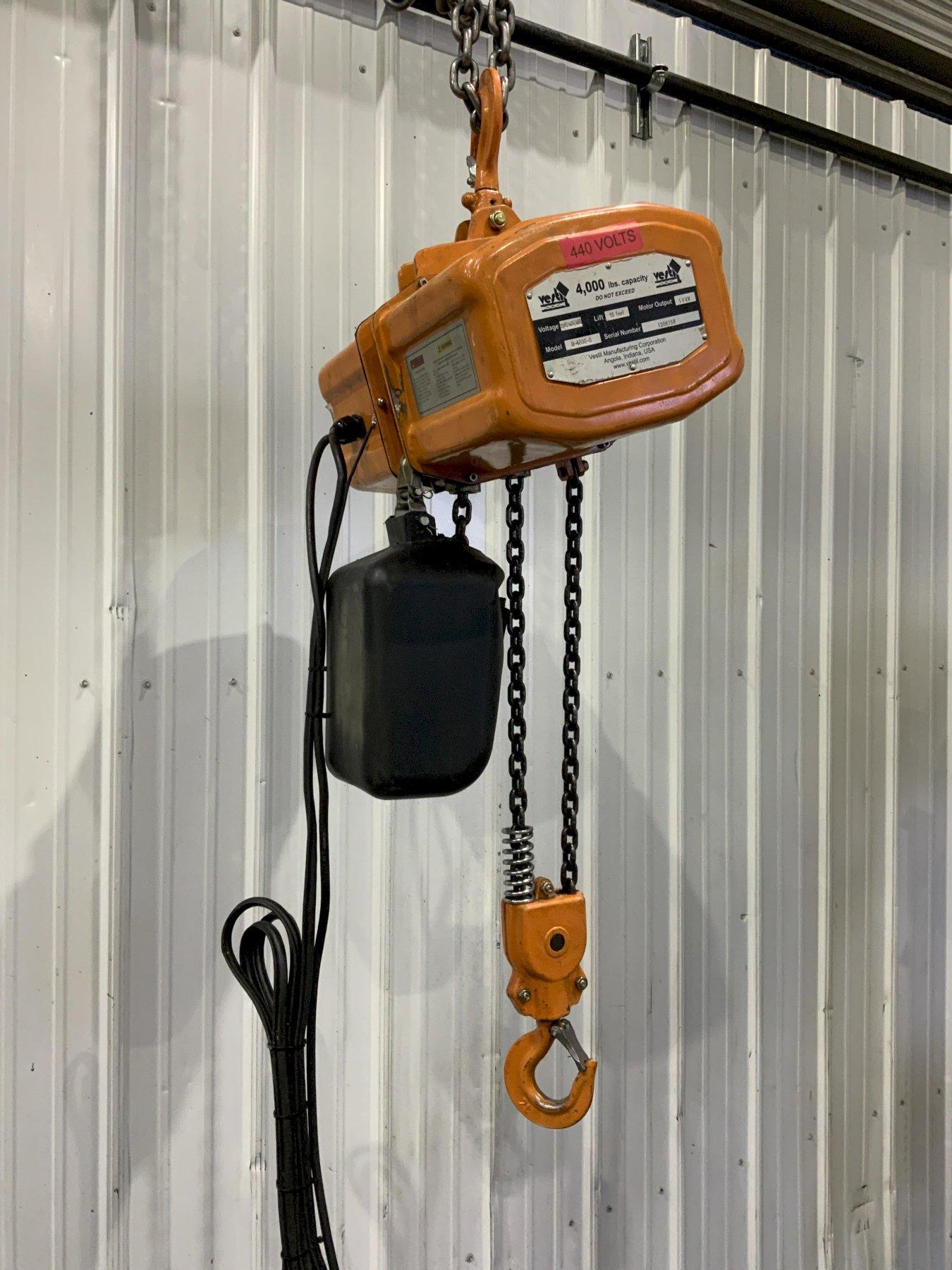 2 TON VESTIL ELECTRIC HOIST MODEL H-4000-3: STOCK #80868
