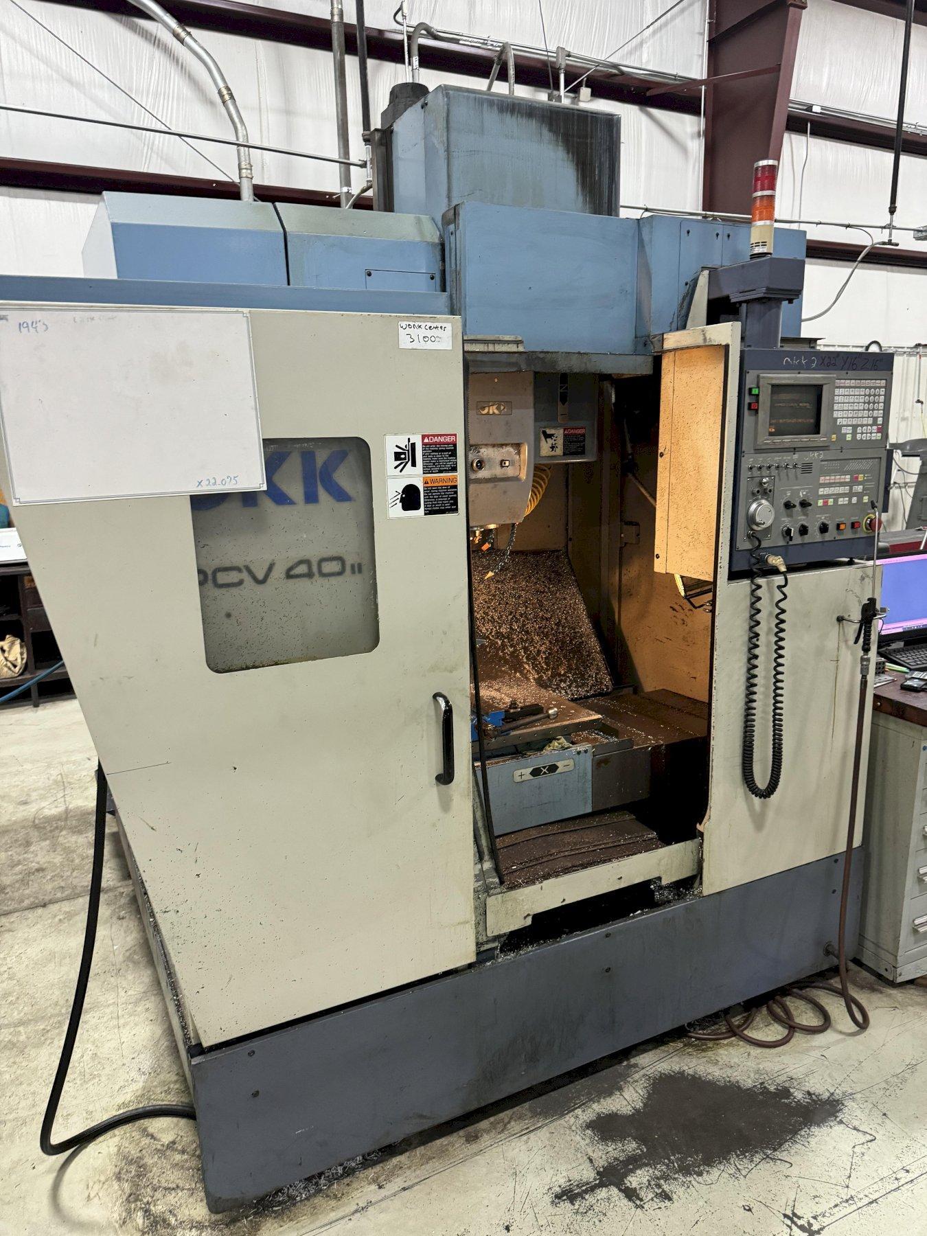 OKK PCV–40 II CNC VERTICAL MACHINING CENTER. STOCK # 1228924