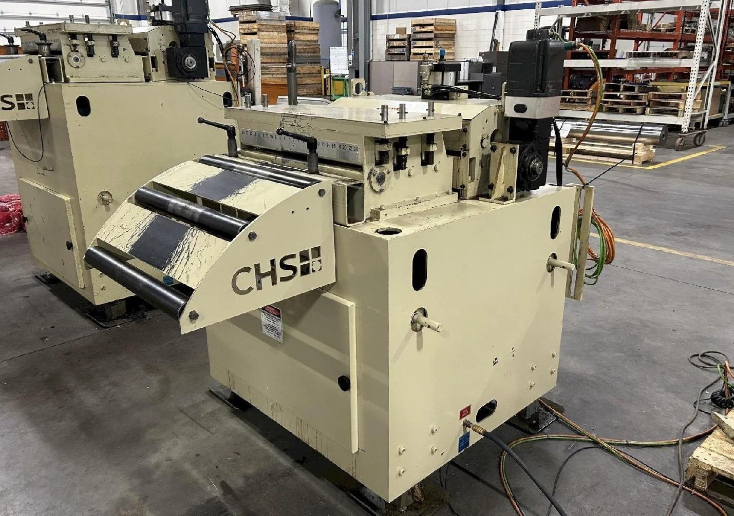 24" Wide x .110" NIDEC-CHS Servo Roll Feed Straightener Combination For Sale