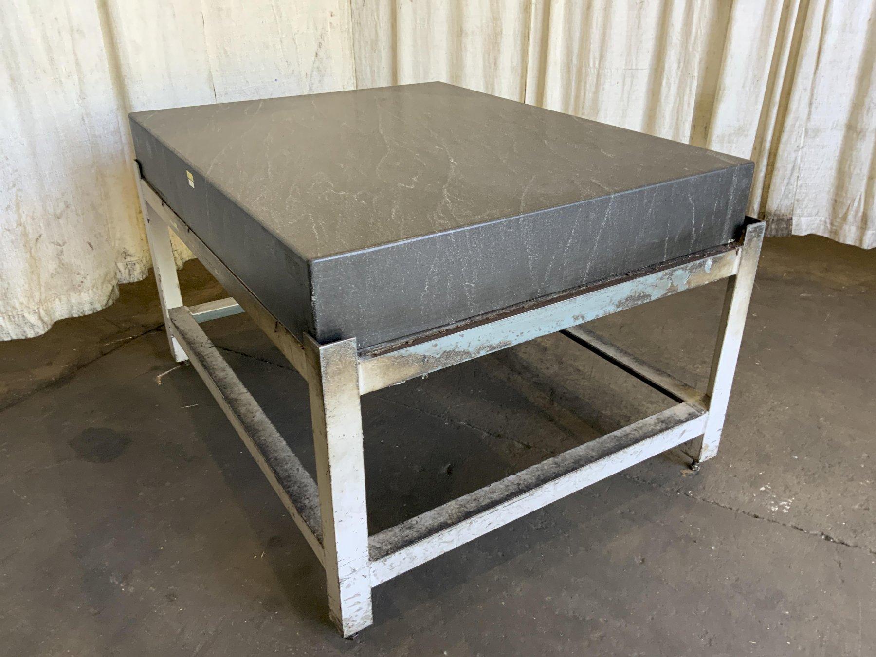 60" X 48'' BLACK PRECISION GRANITE SURFACE PLATE: STOCK #81233