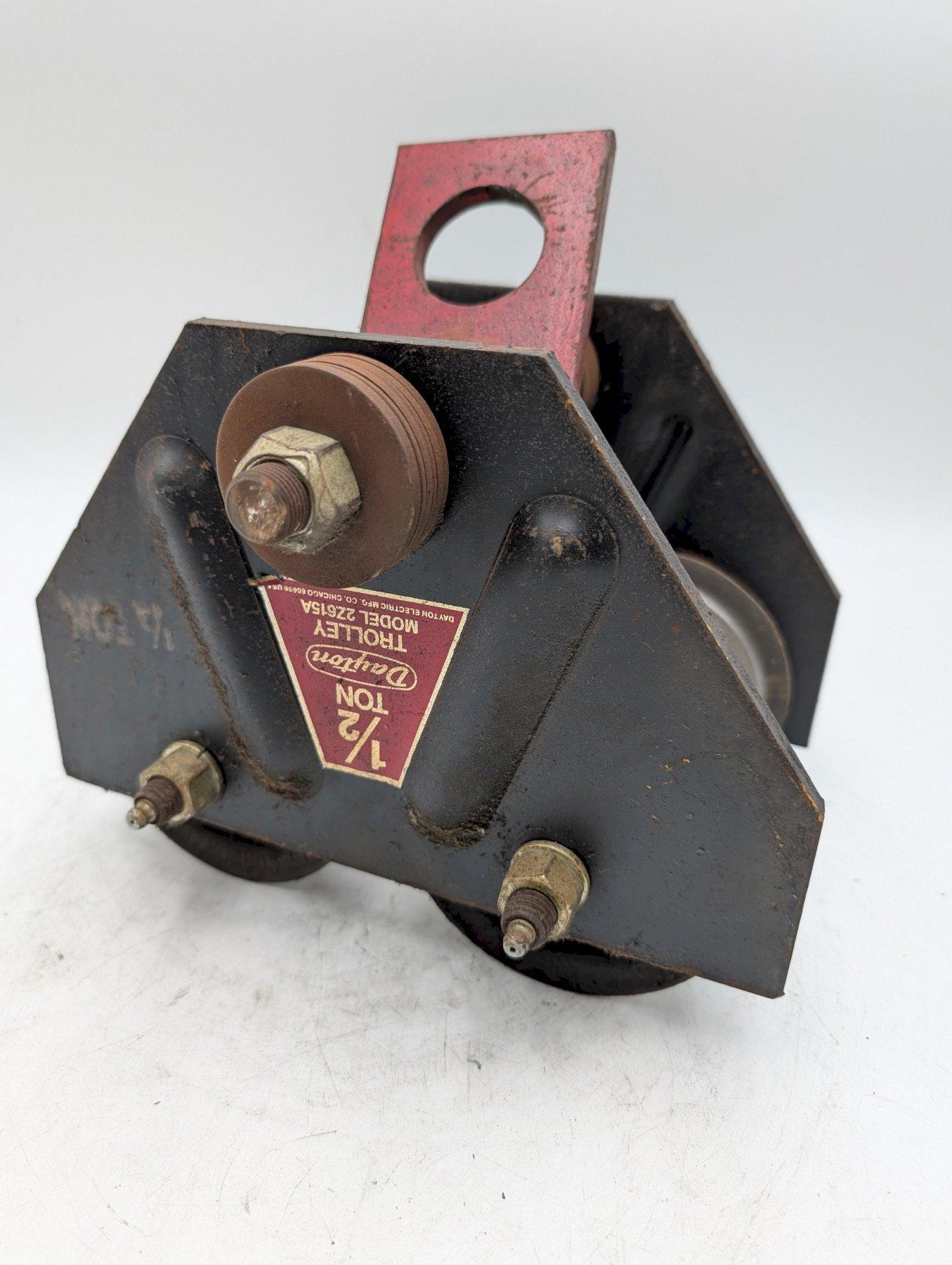 Dayton 1/2 Ton Adjustable Trolley | Model 2Z615A | Heavy-Duty Industrial Use