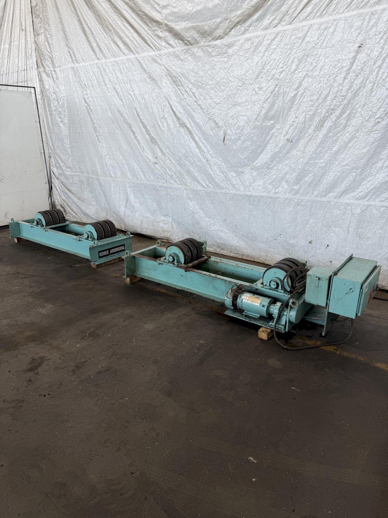 10 TON/20,000 LBS ARONSON POWERED TANK TURNING ROLLS. STOCK # 0341225.