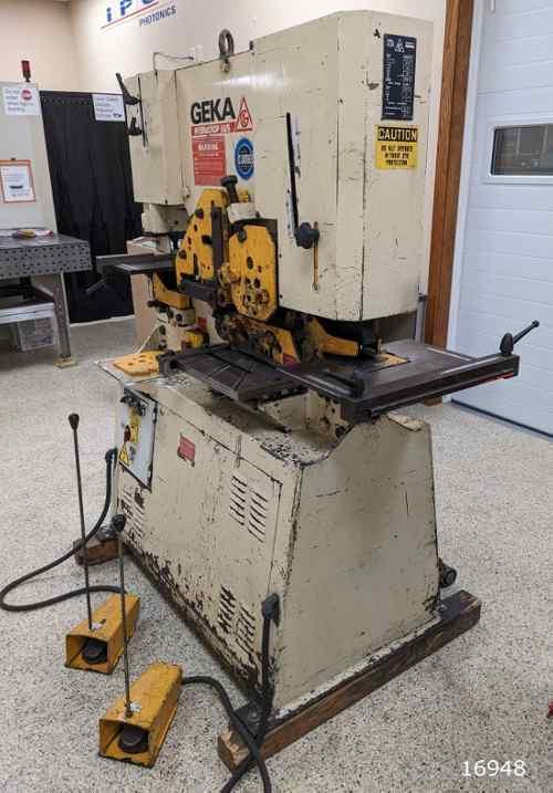 GEKA MODEL HYDRACROP 50-S DUAL STATION HYDRAULIC IRONWORKER