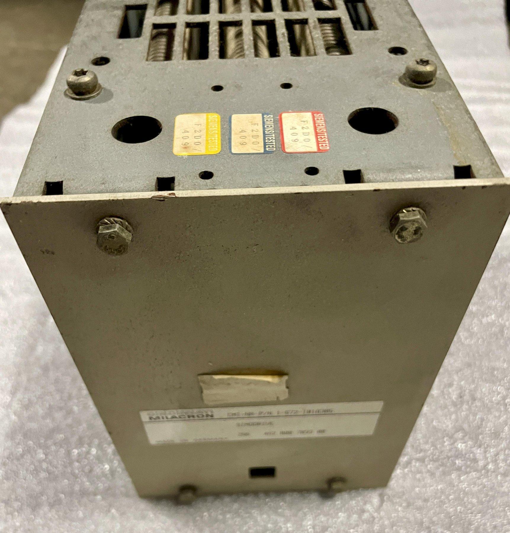 Cincinnati Milacron Regen Resistor 1-672-1018305, Siemens G20 462 000 7033 00 AS Resistor