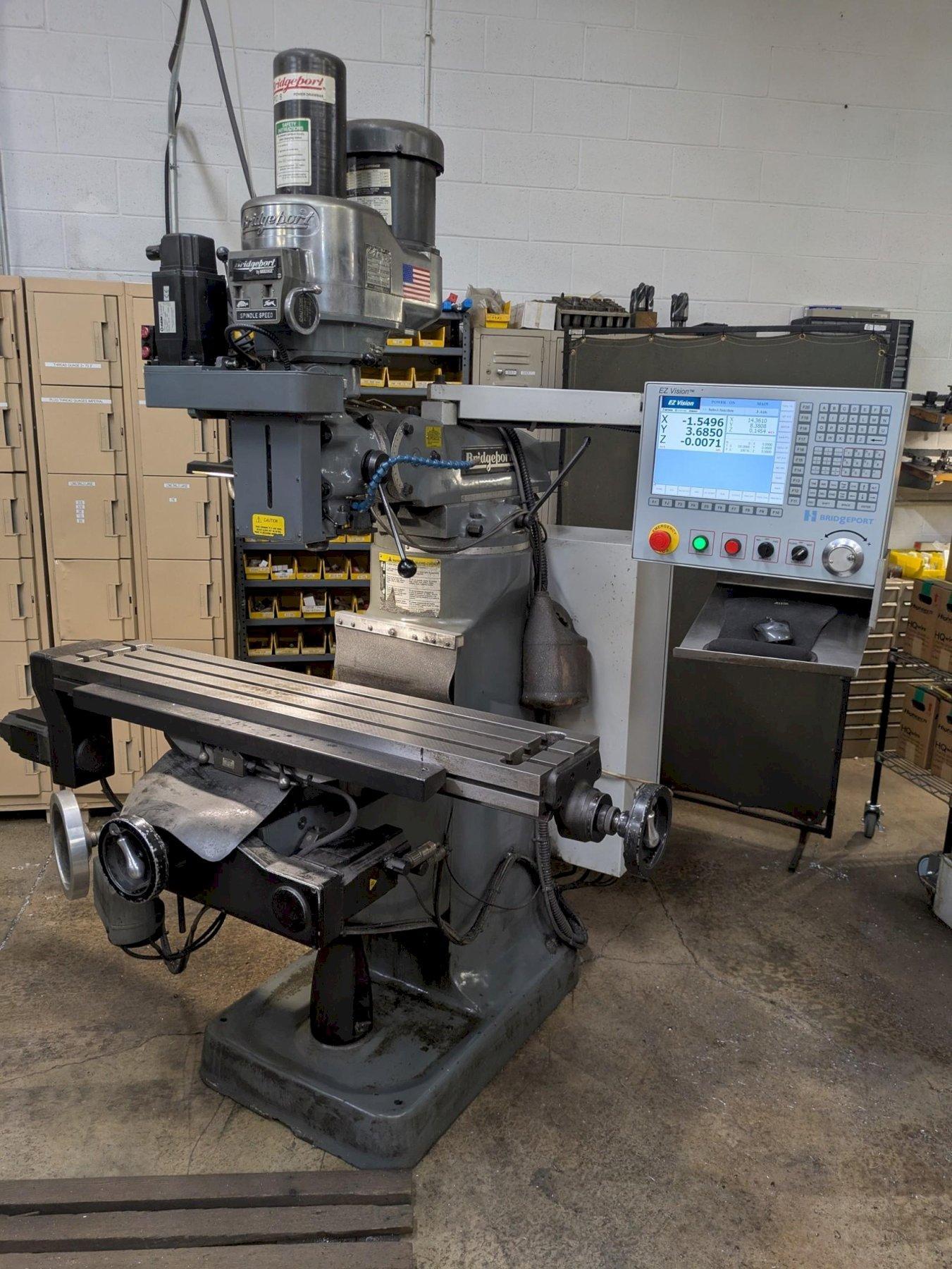Bridgeport Hardinge EZ Vision 3 Axis CNC Knee Mill 2007