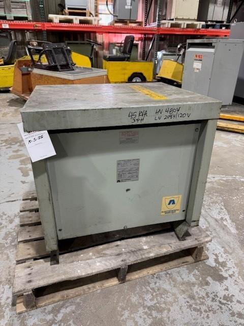 1 - PREOWNED GENERAL PURPOSE 45 KVA TRANSFORMER