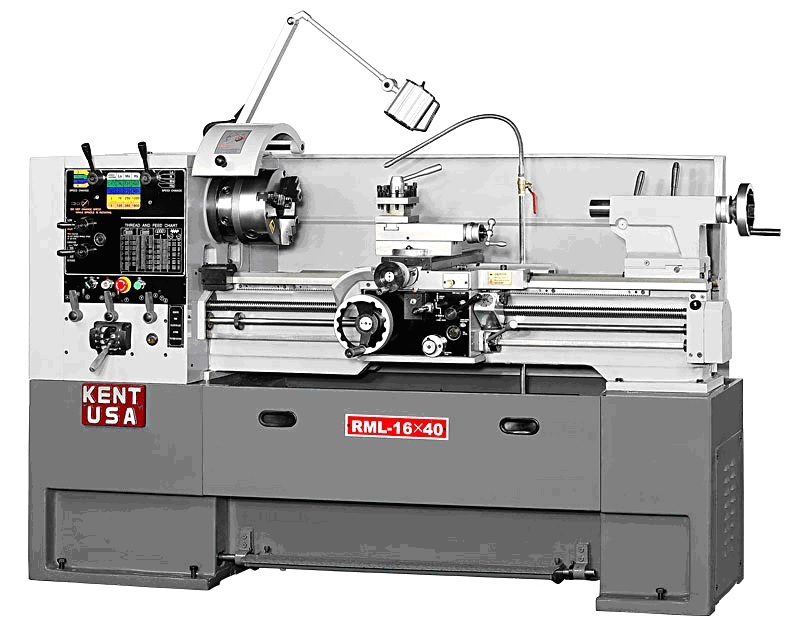 16" x 40" KENT USA RML-1660T MANUAL PRECISION LATHE - NEW