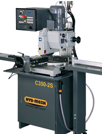 NEW HYD-MECH C350-2S SEMI-AUTOMATIC VERTICAL COLUMN COLD SAW
