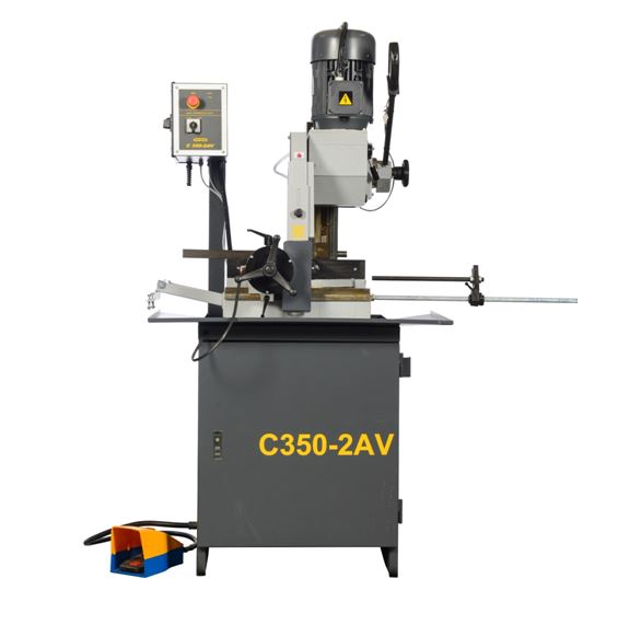 NEW HYD-MECH PNF350-2AV  MANUAL VERTICAL COLUMN COLD SAW
