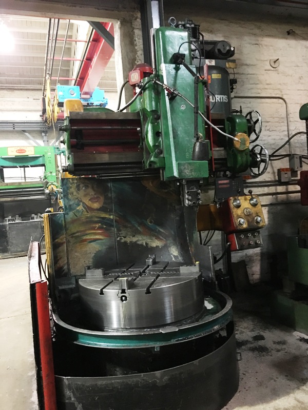 36" WEBSTER & BENNETT VERTICAL BORING MILL
