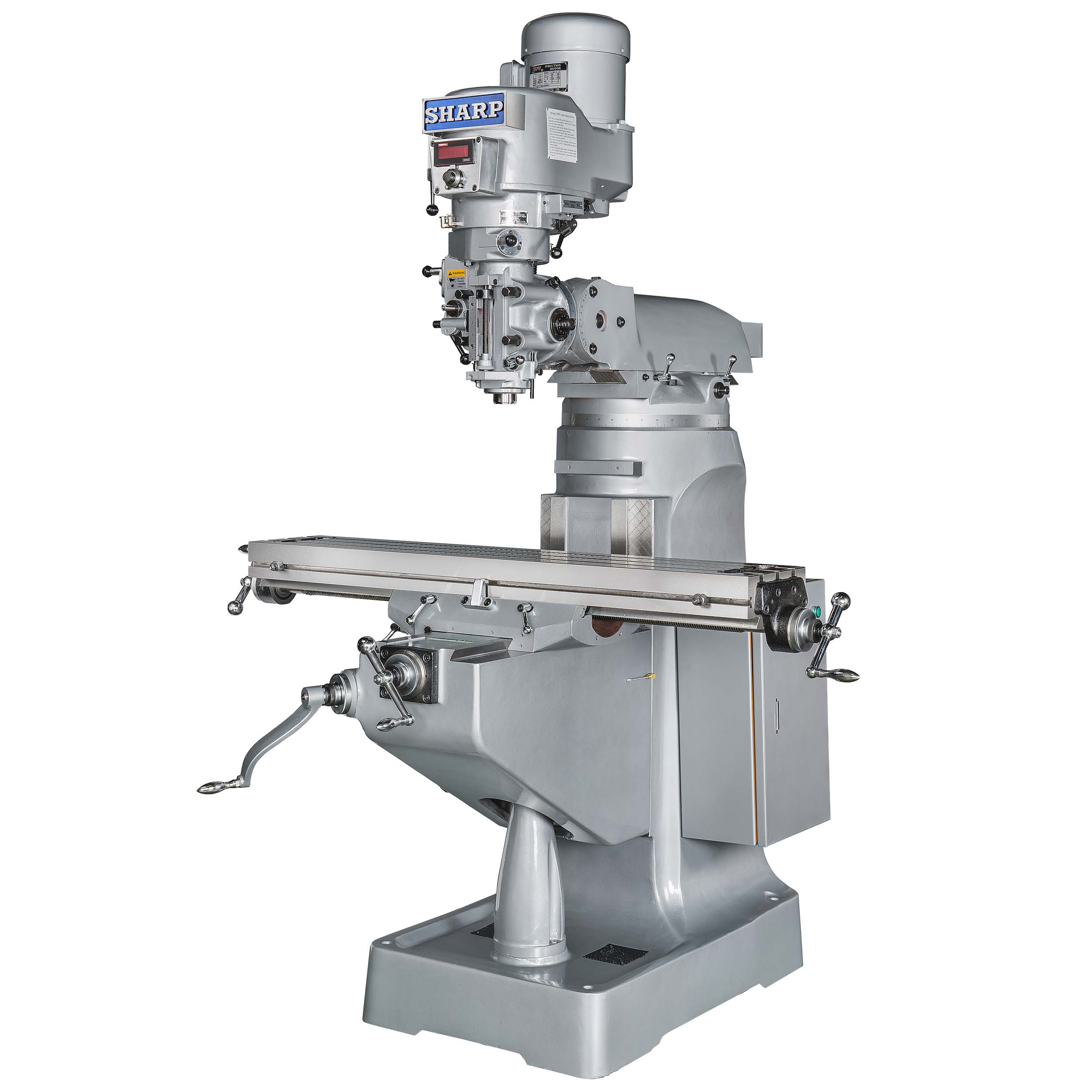 NEW 9" x 49" SHARP MODEL LMV-49DVS VERTICAL KNEE MILL 