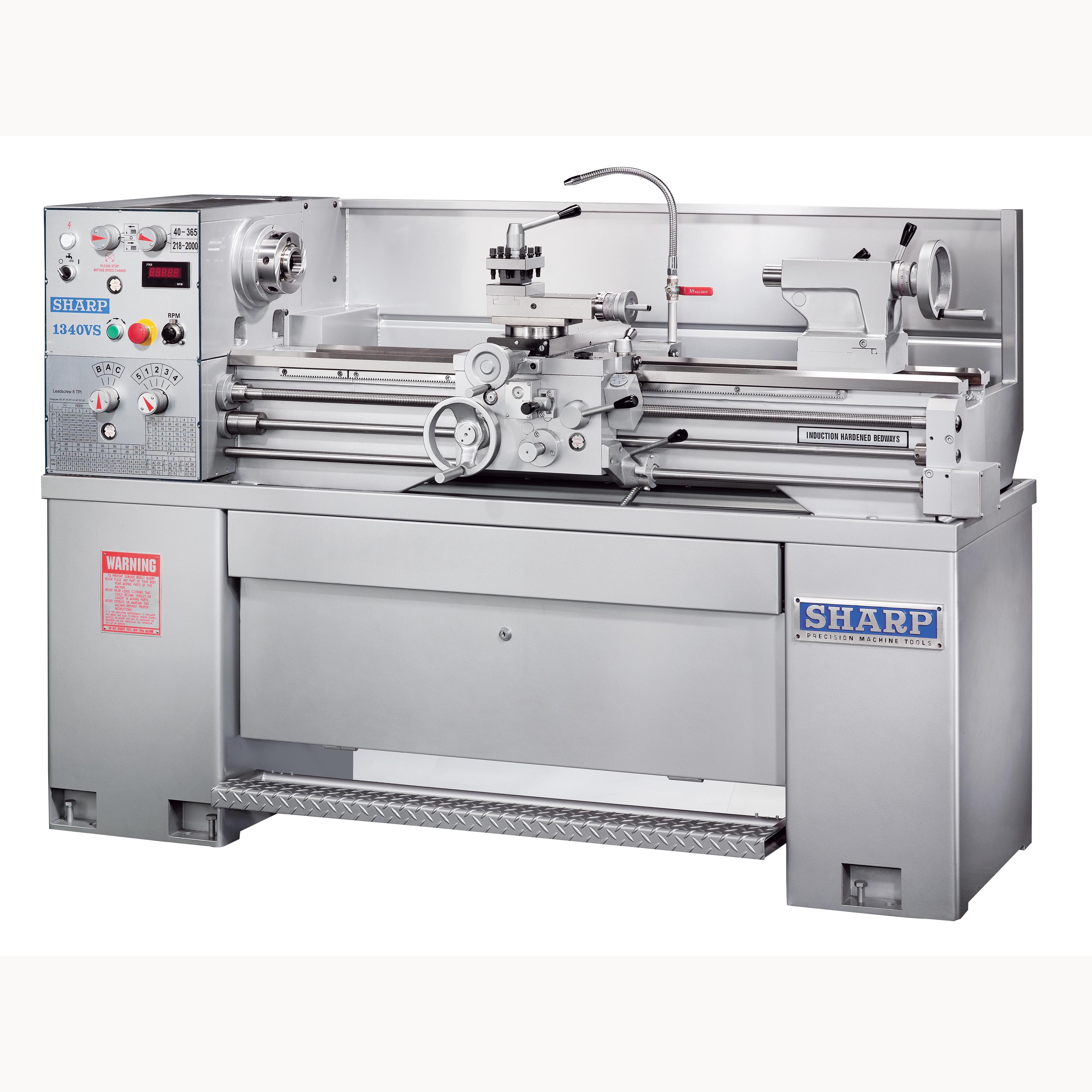 NEW 14" x 40" SHARP MODEL 1440F PRECISION ENGINE LATHE 

