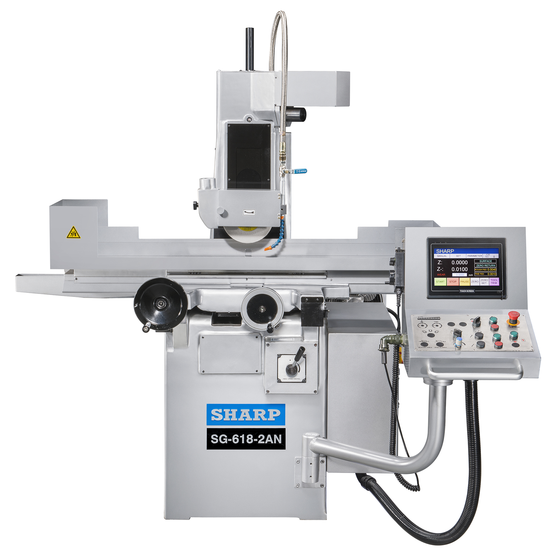 NEW 8" x 20" SHARP SG-820-2AN AUTOMATIC SURFACE GRINDER WITH NC DOWNFEED