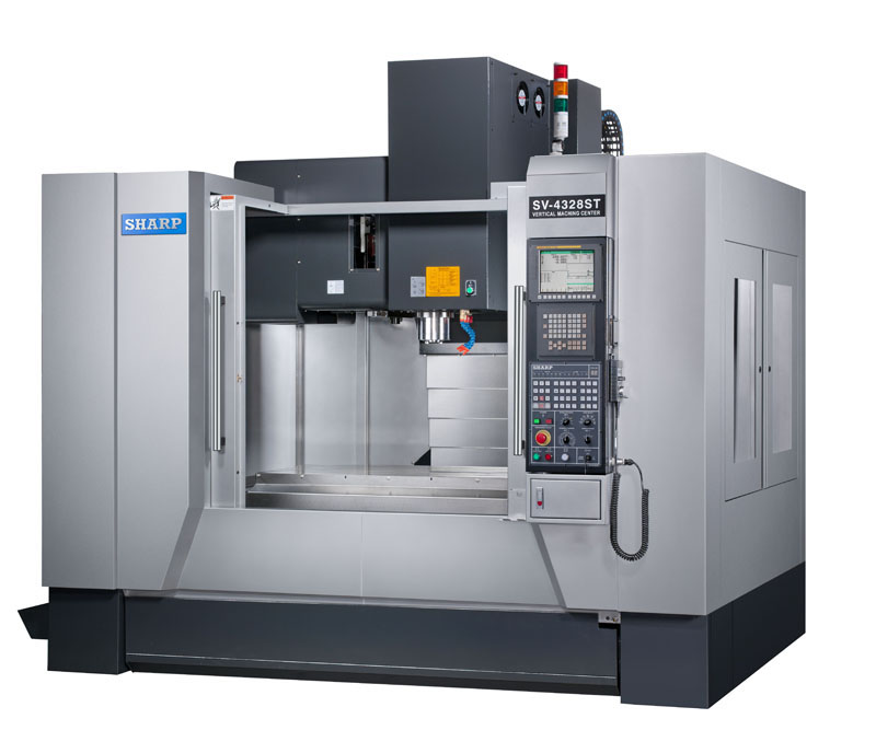 NEW SHARP SV-4328SX BOX WAY CNC VERTICAL MACHINING CENTER