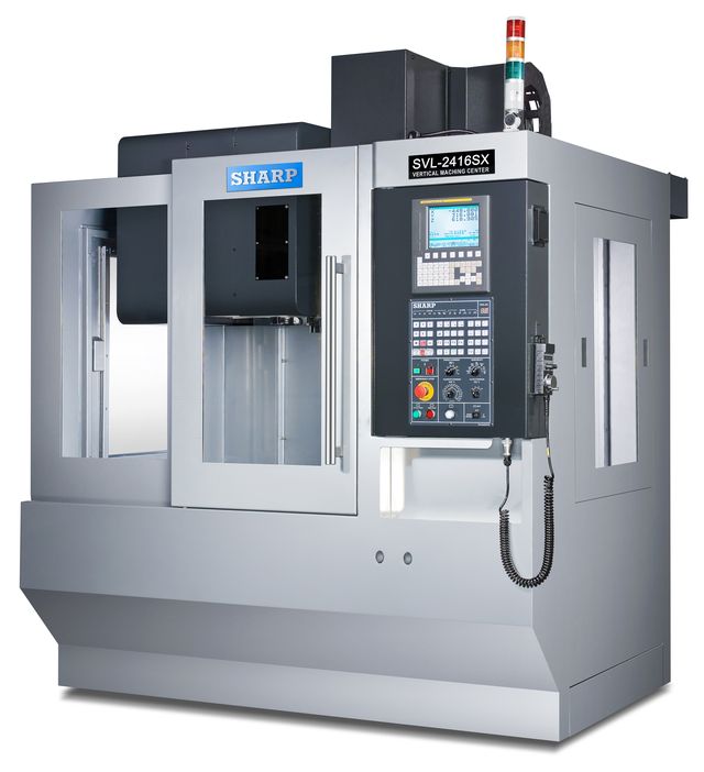 NEW SHARP SVL-2416S-F LINEAR WAY CNC VERTICAL MACHINING CENTER