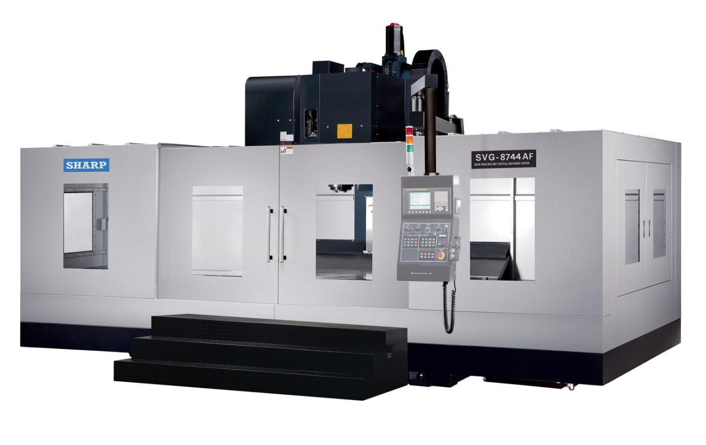 NEW SHARP SVG-8743A-F GEAR HEAD CNC VERTICAL MACHINING CENTER