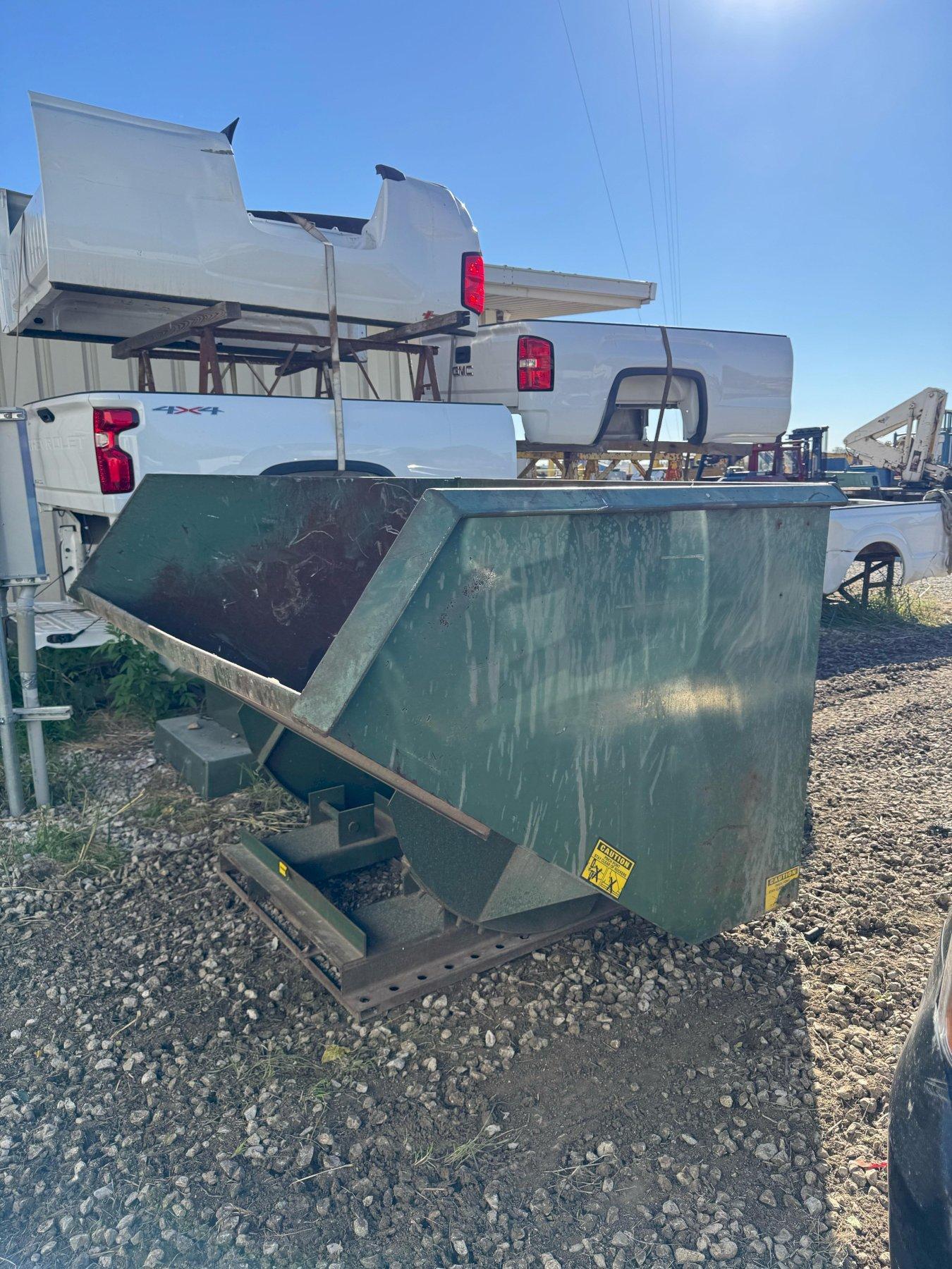 1 – PREOWNED JESCO HEAVY DUTY SCRAP HOPPER MODEL: 211381, S/N: L0192