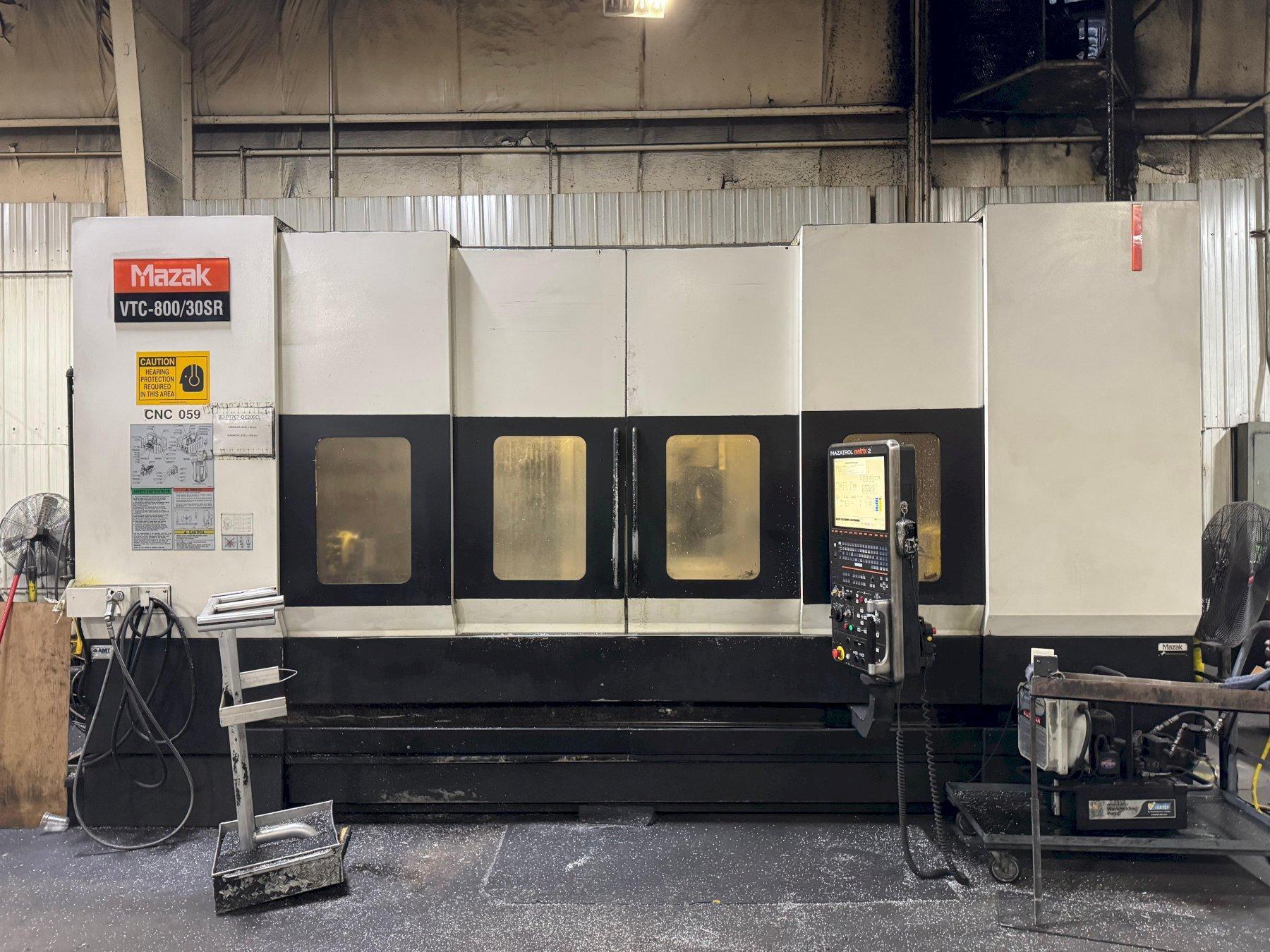 1 - PREOWNED MAZAK VERTICAL MACHINING CENTER, MODEL #: VTC 800E/30SR, S/N: 266047