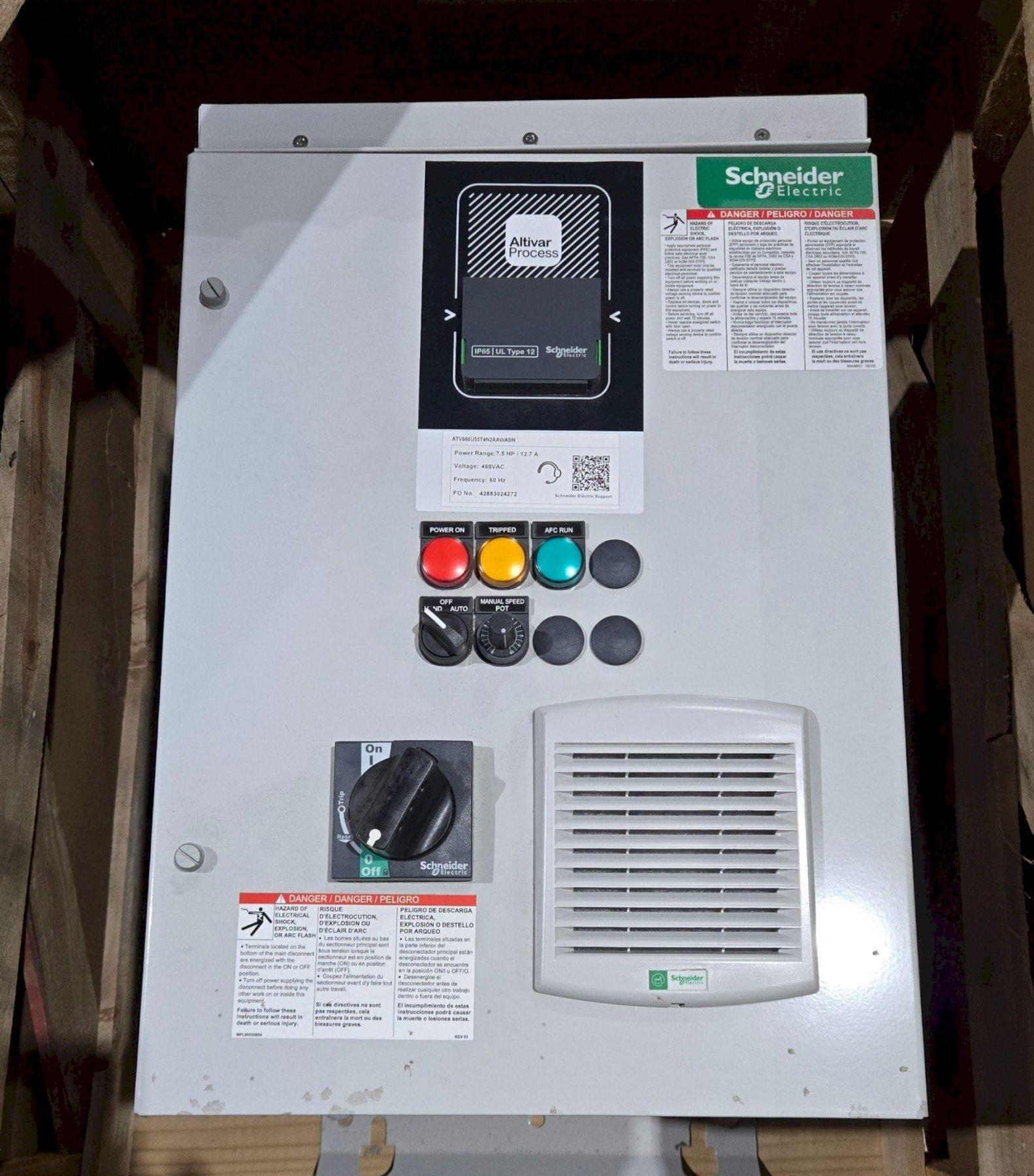 SCHNEIDER ELECTRIC ATV660U55T4N2AAWABN VFD 7.5HP 12.7AMP USED