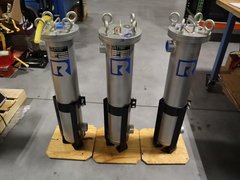 Rosedale H669GP200AL2AVCL-2.0P-B Aluminum Bag Filter Housing (3) 200 Max PSI- Auction Item