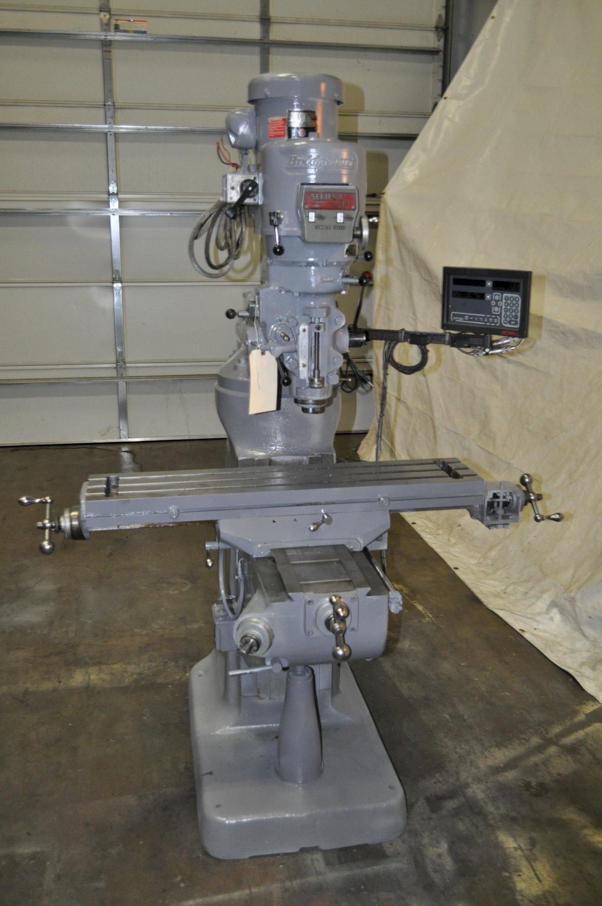 2 HP BRIDGEPORT VERTICAL MILL