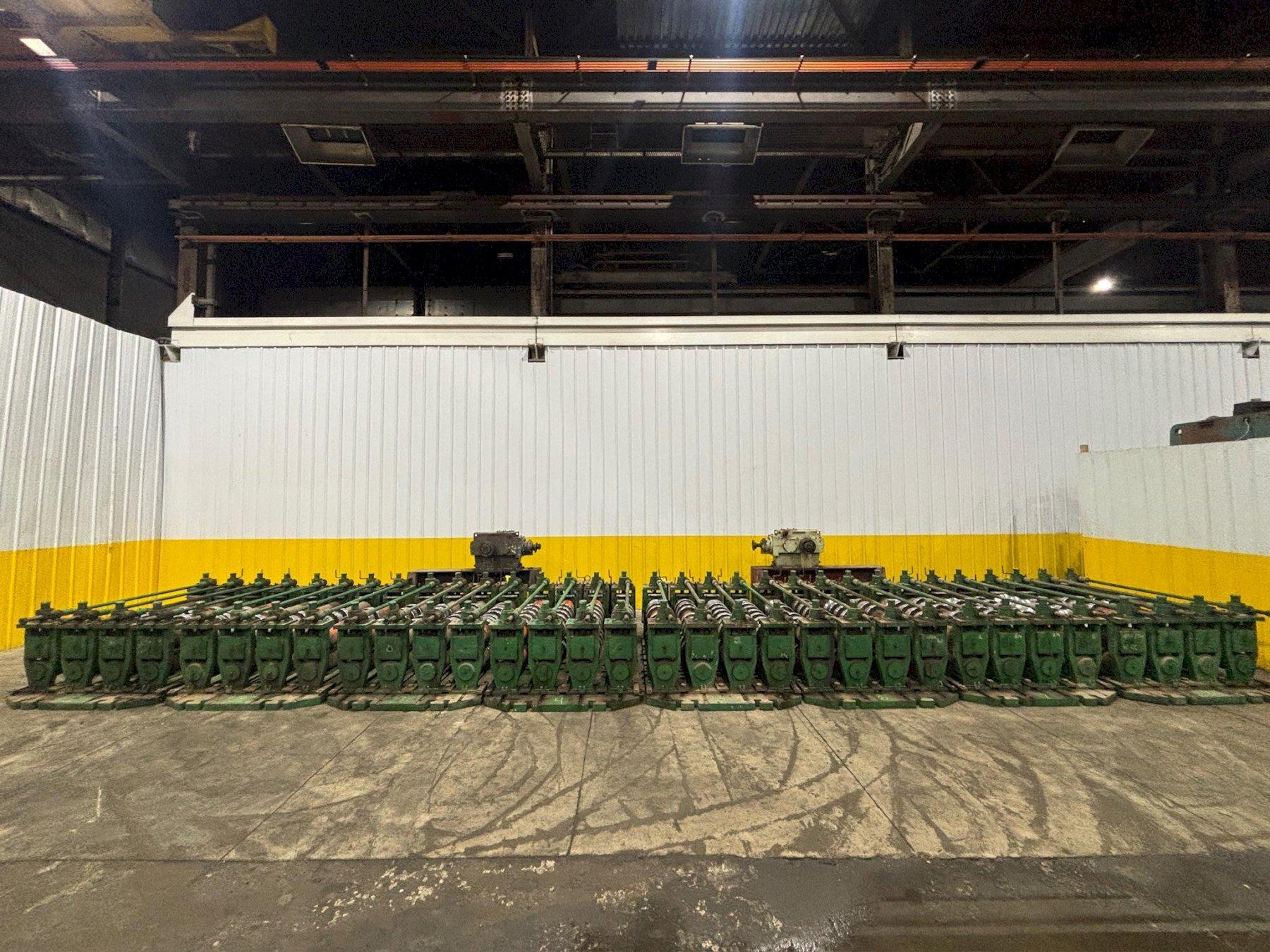 36" HI-RIB (7.2 TYPE) PANEL RAFTED ROLLFORMER LINE;  INCLUDES UNCOILER, FLYING SHEAR & STACKER: YOBRO #24156