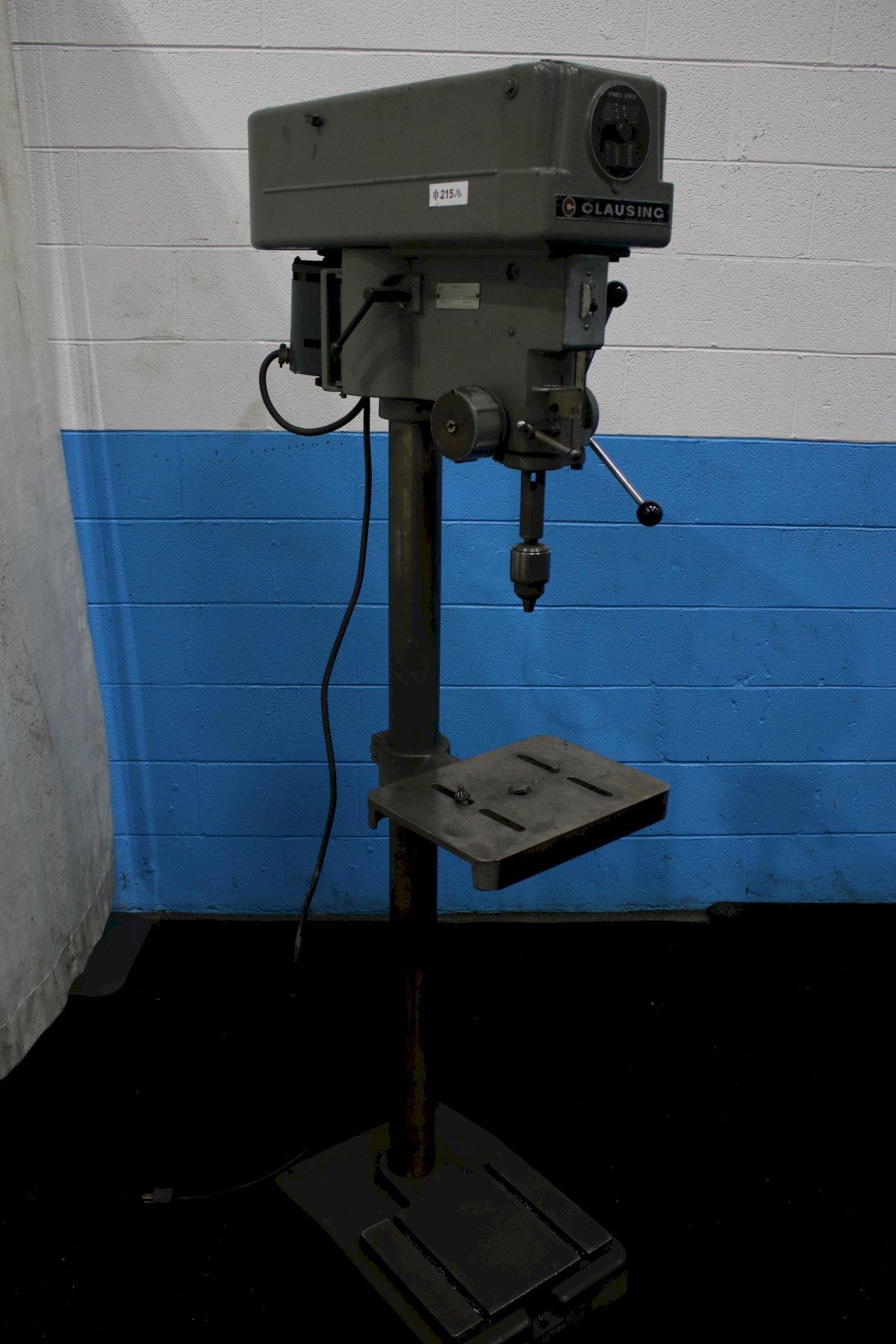 15" CLAUSING SINGLE SPINDLE DRILL:  STOCK #74654
