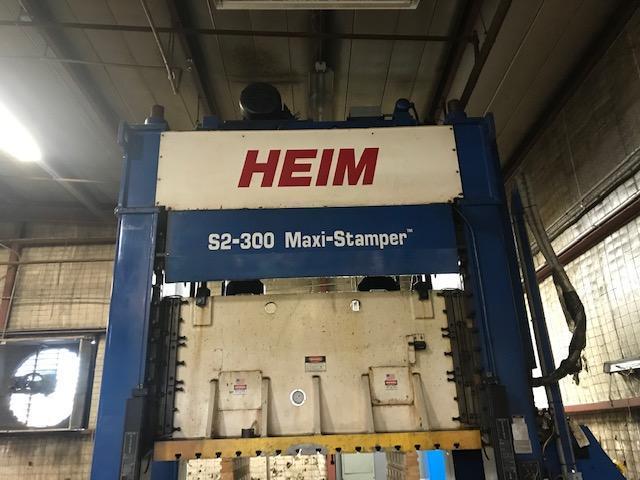 300 Ton Heim Maxi Stamper Straight Side Double Crank Press