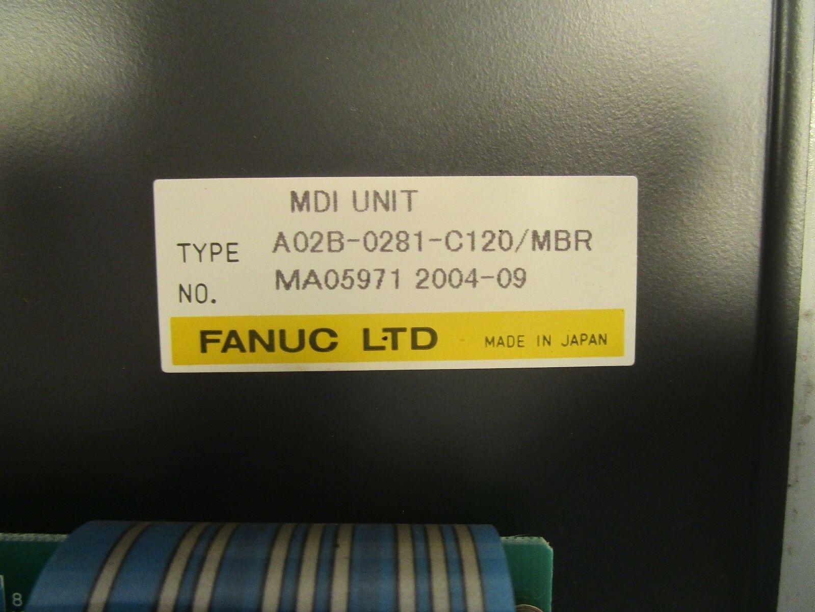 Fanuc Key Pad A02B-0281-C120 / MBR
