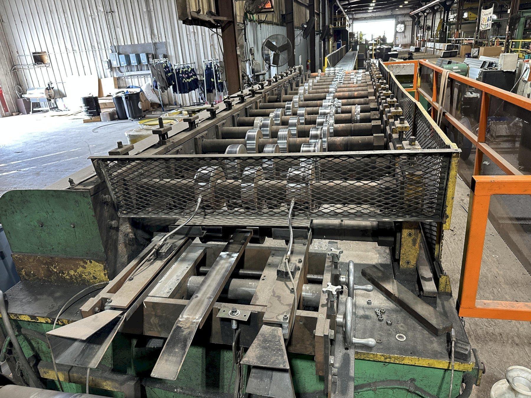 15 STAND X 3” X 50” PEARSON ROLLFORMER, TOOLED FOR 36" LOC SEAM ROOF PANELS: YOBRO #24758