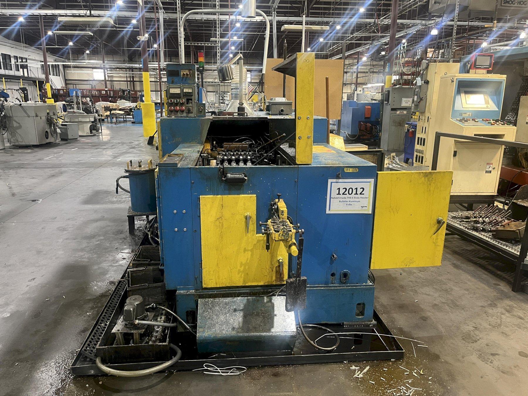 Nakashimada Model TH4-6A Four Die Progressive Header