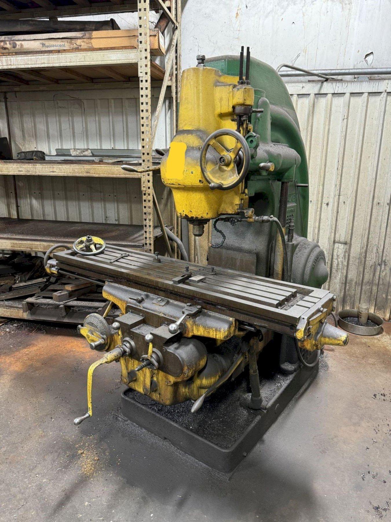 MILWAUKEE MODEL K NO. 3 VERTICAL MILLING MACHINE. STOCK # 1113824.