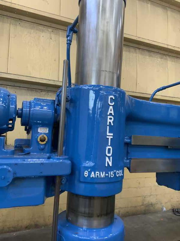 6' X 15" CARLTON RADIAL MODEL DRILLING MACHINE