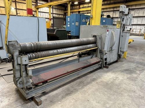 7' X 1/4" BERTSCH MODEL #7 3 ROLL INITIAL PINCH MECHANICAL PLATE ROLL