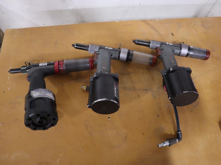 Pop ProSet 2500 Pneumatic Rivet Guns (2) and (1) ProSet XT1- Auction Item