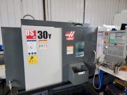 HAAS DS-30Y CNC LATHE-FULLY EQUIPPED, BAR FEEDER, LOW HOURS, TAILSTOCK