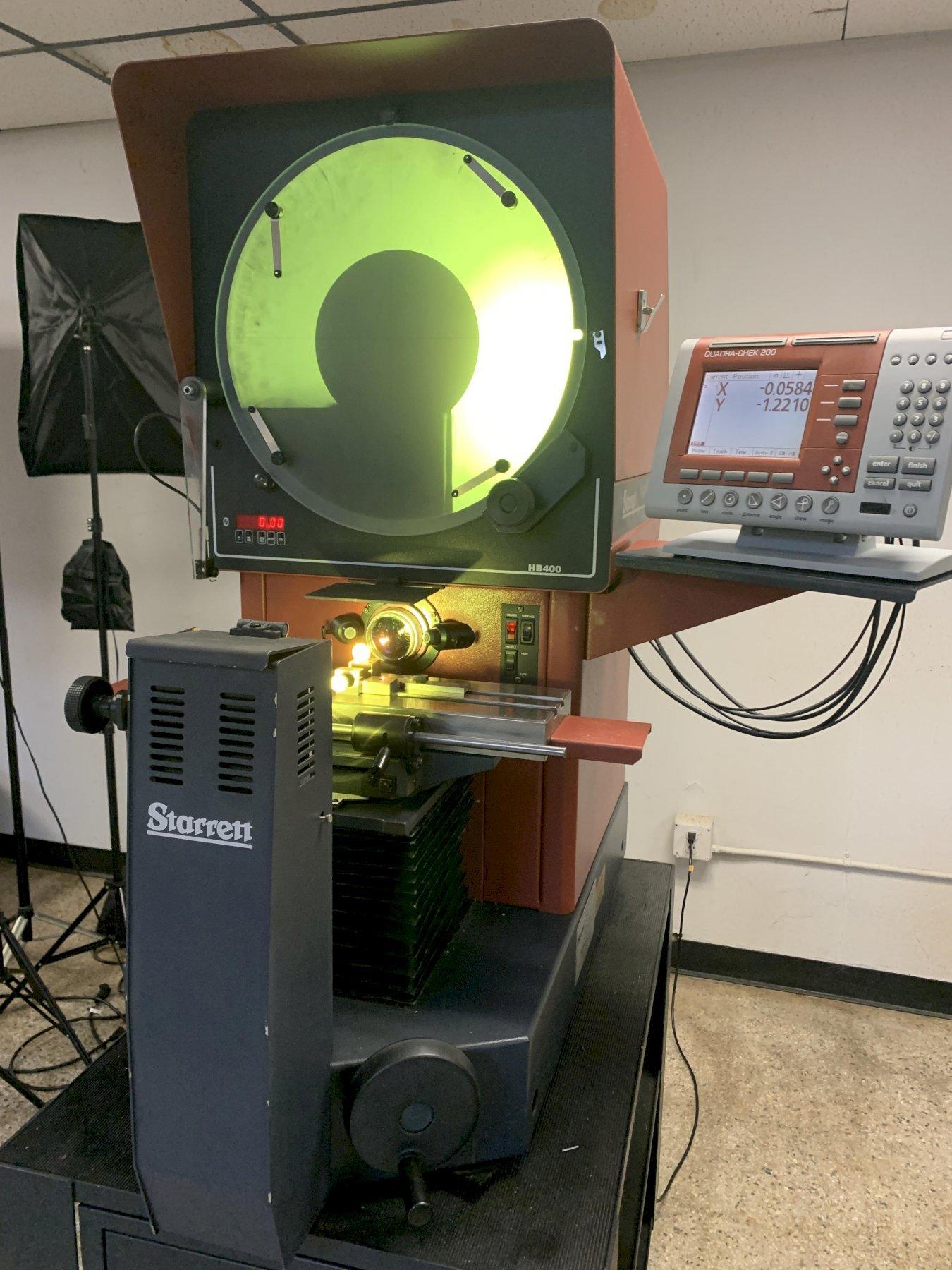 16" STARRETT Model HB400 Bench Top Optical Comparator, S/N 50484.