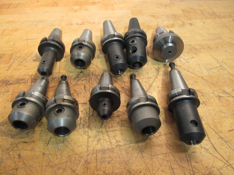 BT40 Tool Holders, Ridgid Endmill & Shell Mill (10)- Auction Item