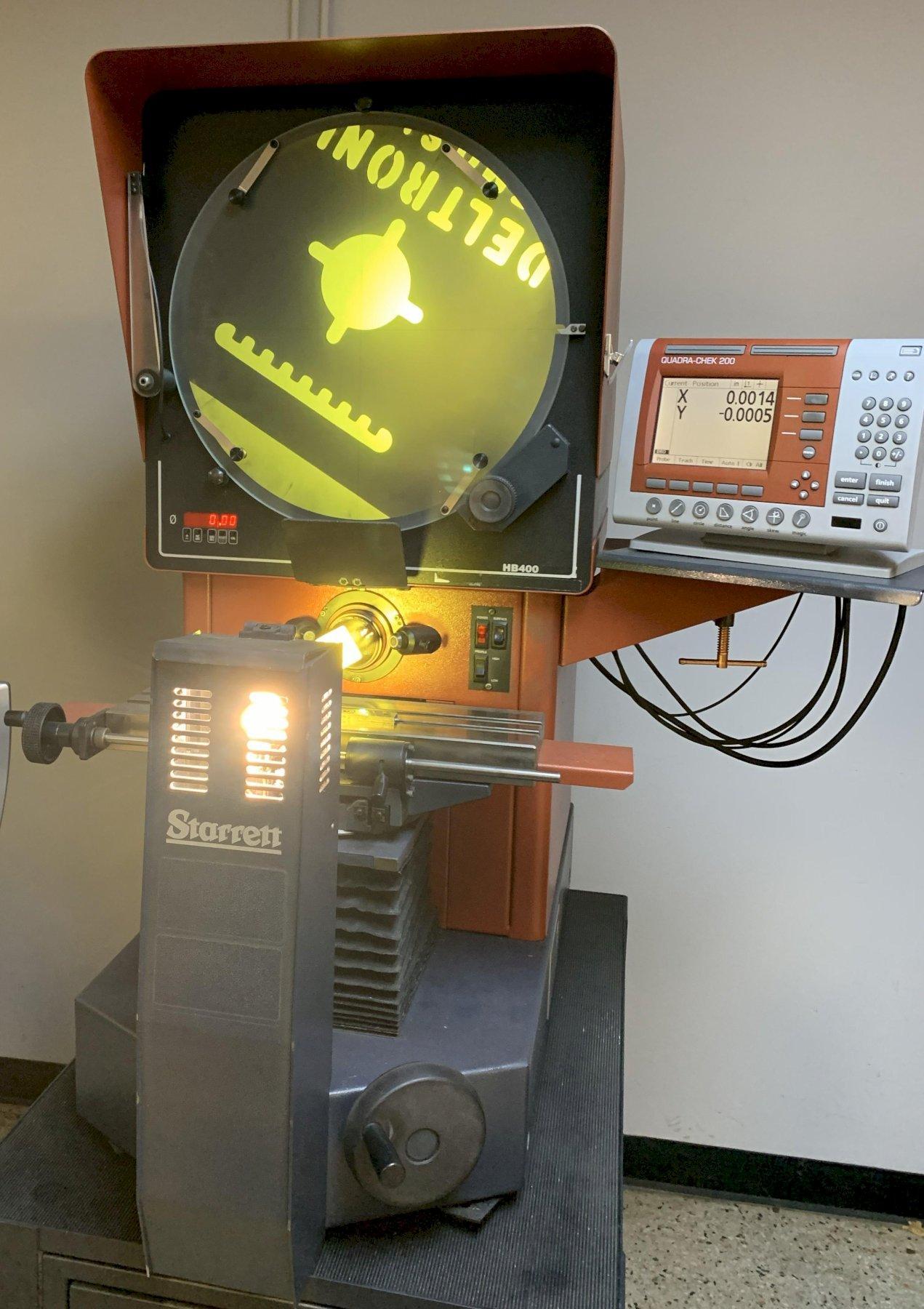 16" STARRETT Model HB400 Bench Top Optical Comparator, S/N 50484.