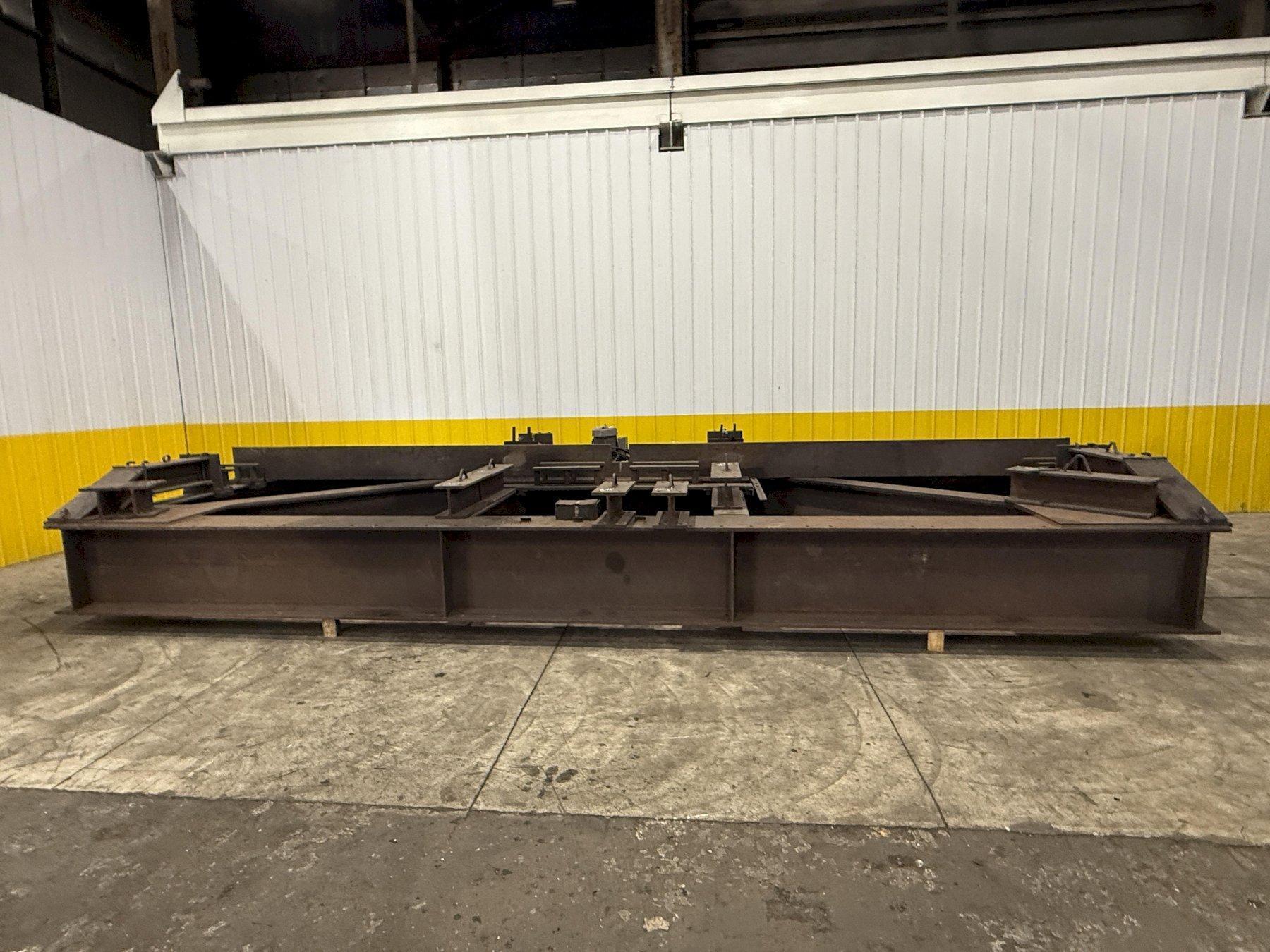 300-TON X 24' SPX POWER TEAM HYDRAULIC I-BEAM CAMBER BENDING PRESS. STOCK # 0666925