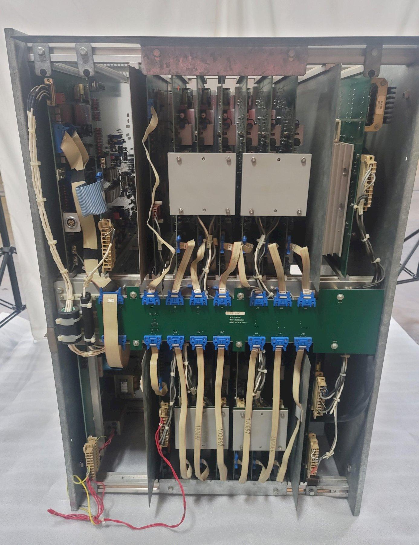 CONTROL UNIT WITH WID - 03B1 WIRE DISTRIBUTION PANEL AGIE 614 060.2, Contains PMO-01A Power Module Output 613930.7