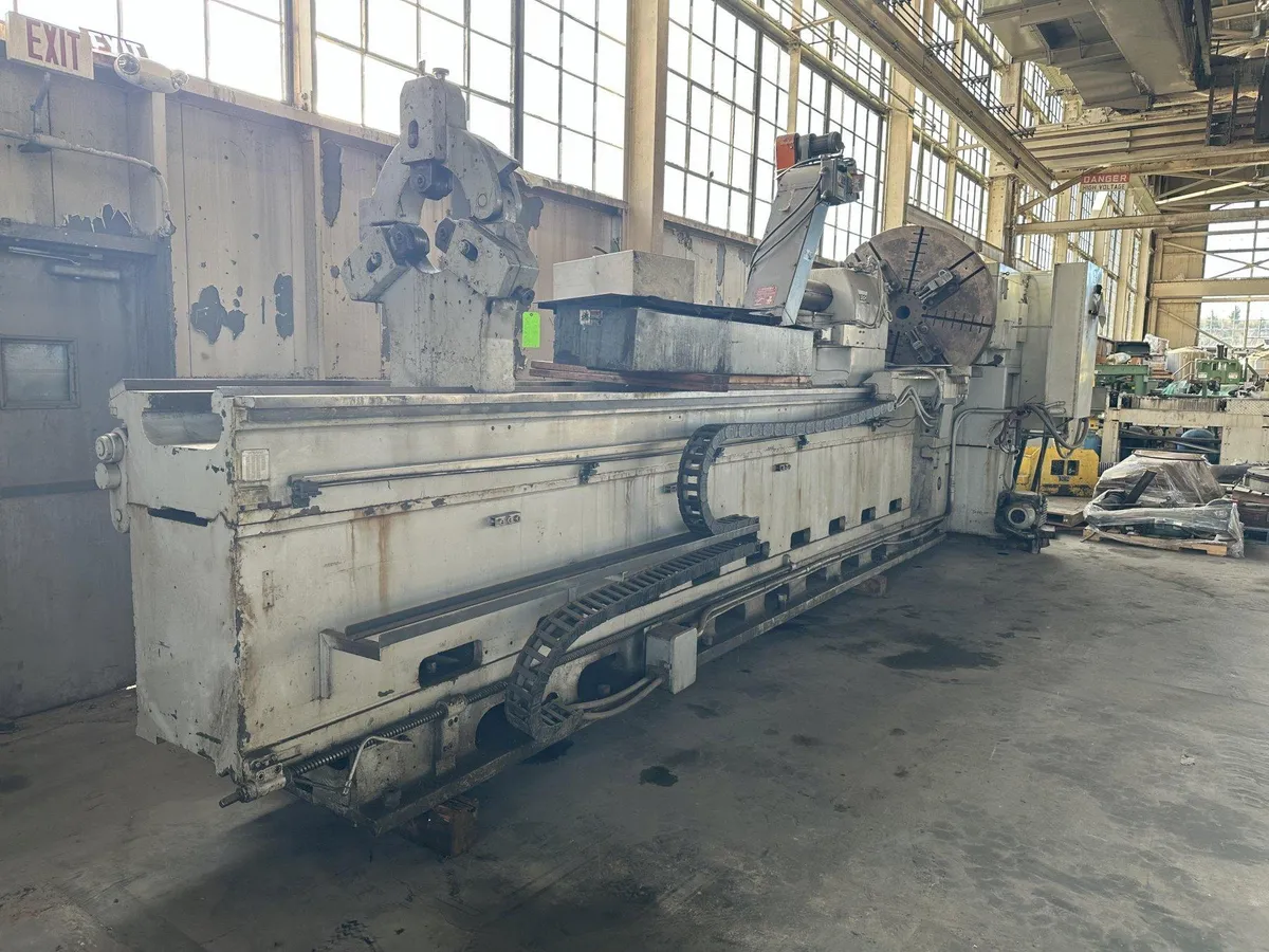 50" /130" X 230-362" LEBLOND MODEL 4025-36 HEAVY DUTY SLIDING BED GAP LATHE, 3" HOLE