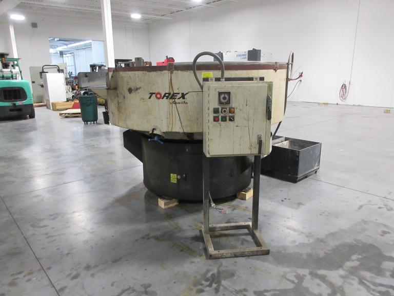 Torex T9060 Vibratory Finshing Machine with Free Standing Control Panel and Water Separation Tank  ** New Parts Installed 2025 **- Auction Item