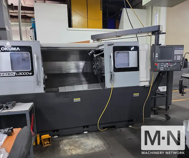 Okuma Genos L3000-E CNC Long Bed Lathe, 2019