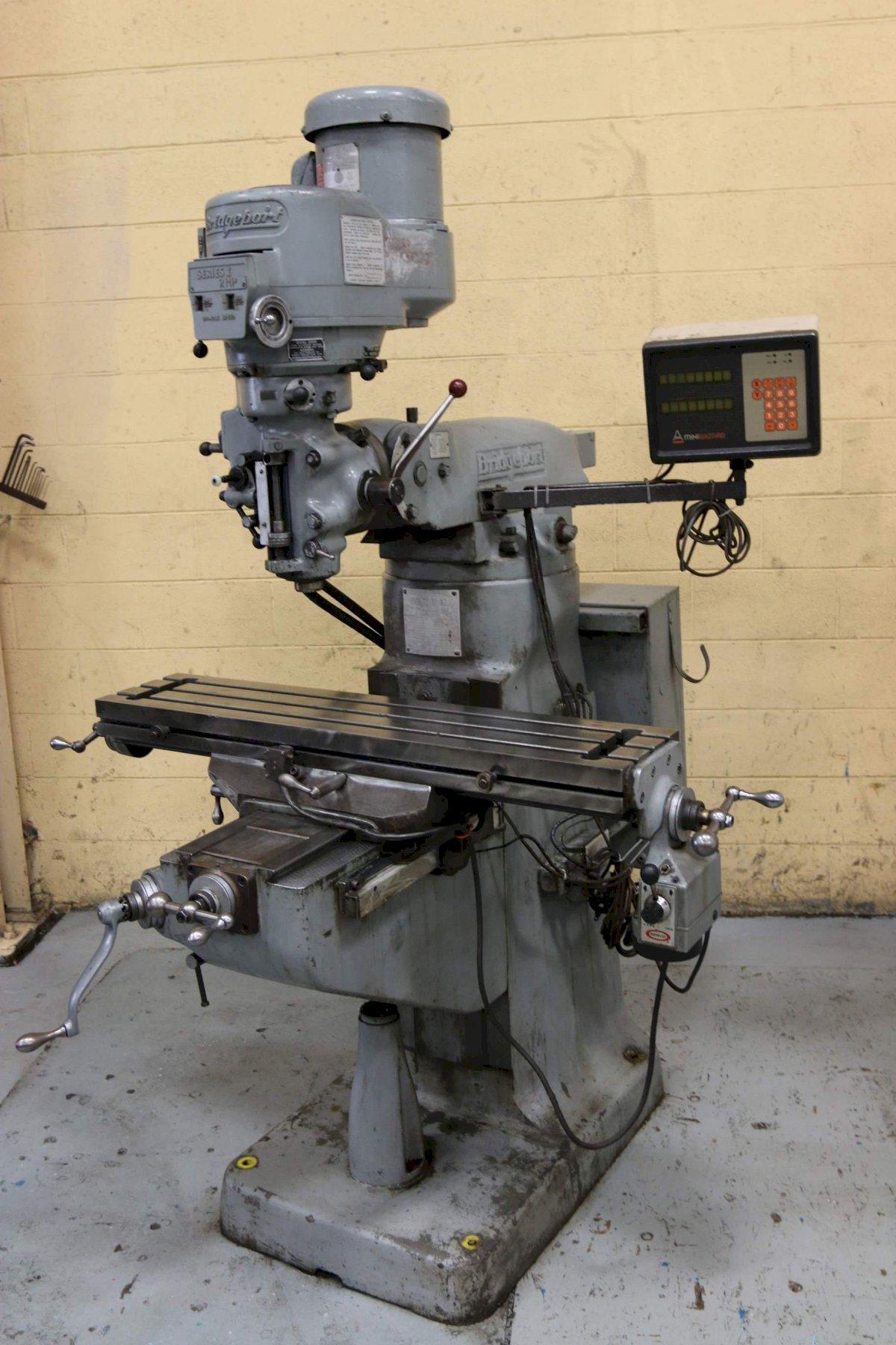 2 HP BRIDGEPORT VERTICAL MILLING MACHINE: STOCK #68516