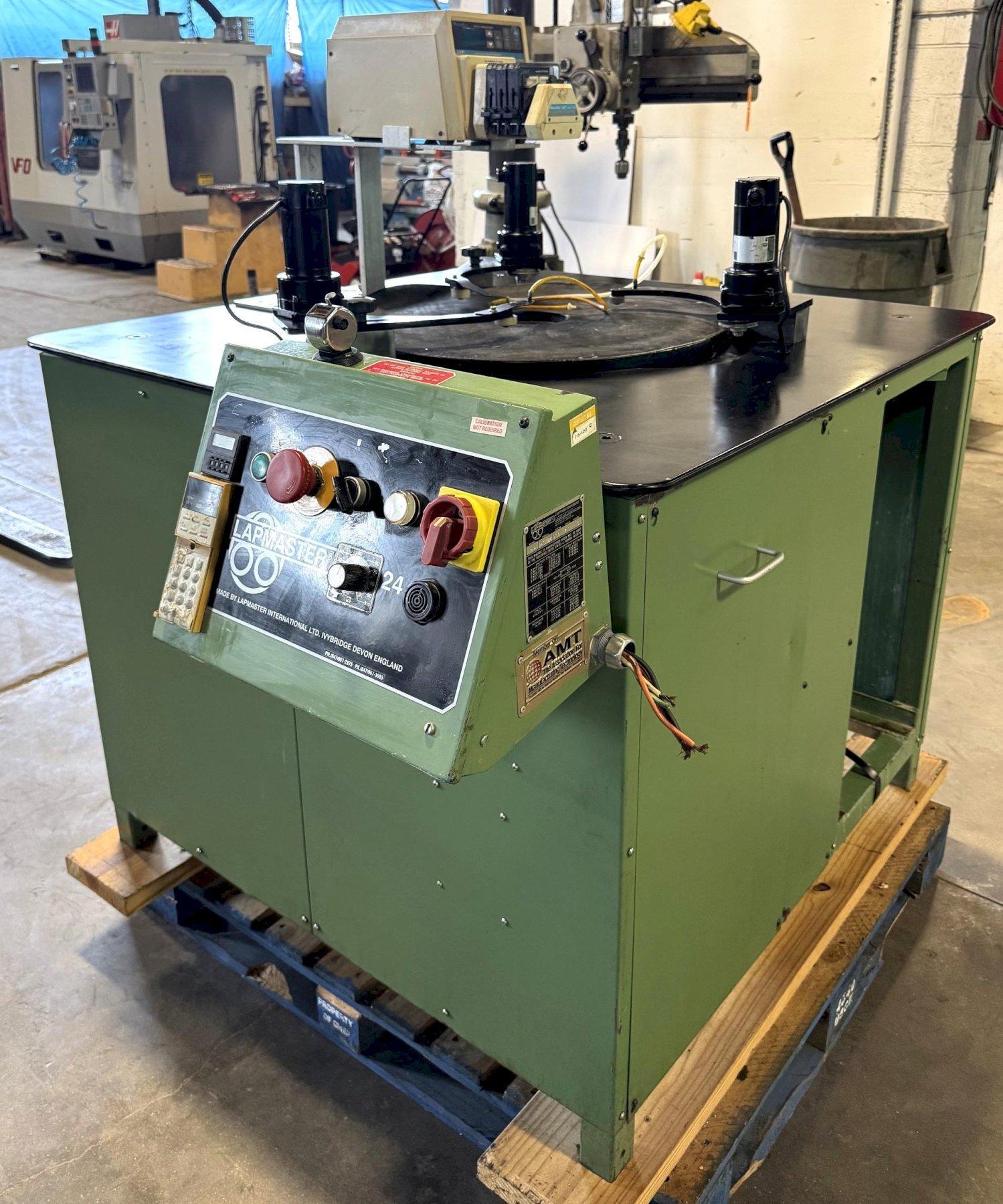 24″ Lapmaster Lapping Machine No. 24, (3) Rings, Open Face