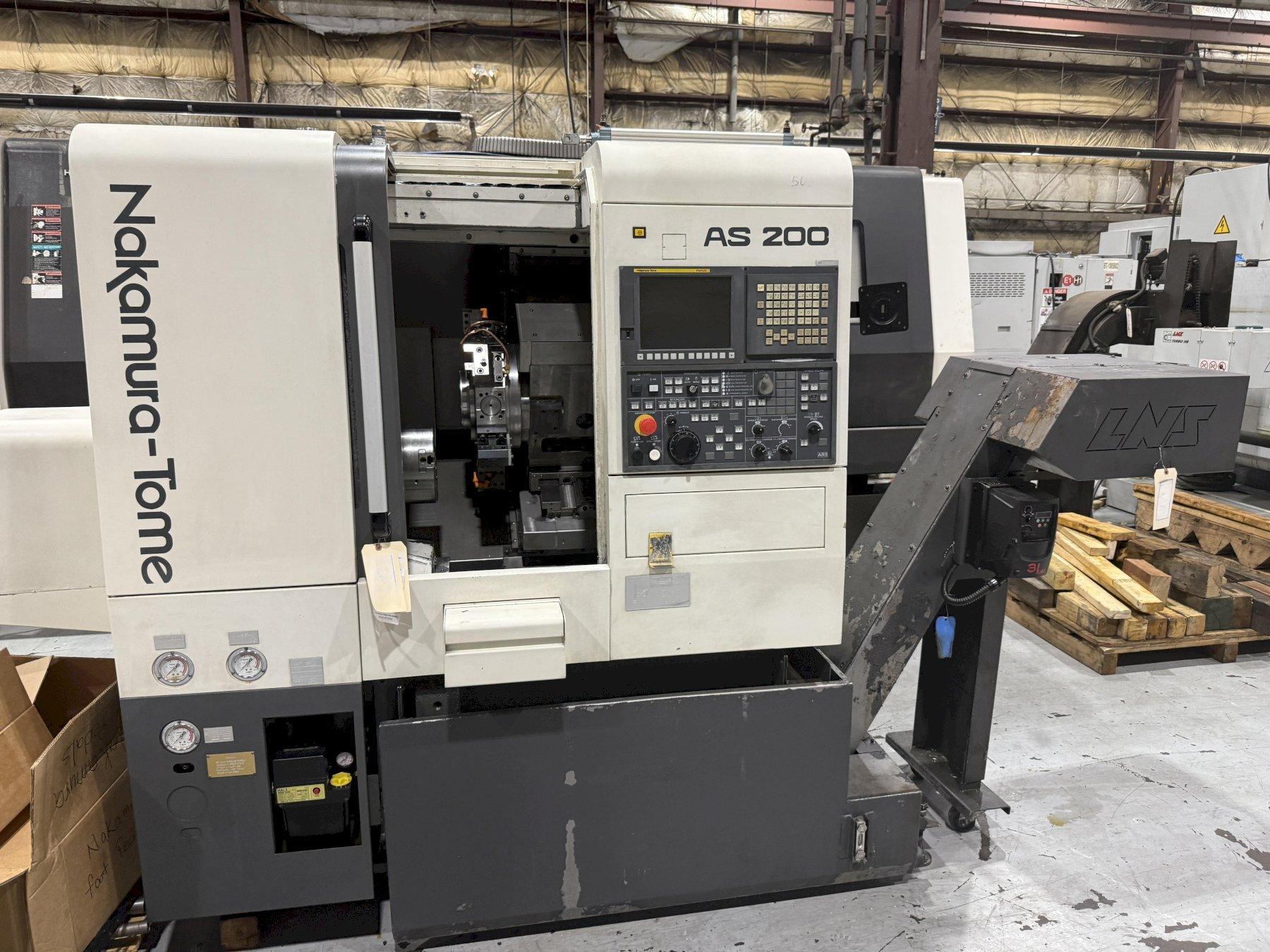 Nakamura-Tome AS-200Y Turning Center. Y-Axis. Live Milling. New-2014