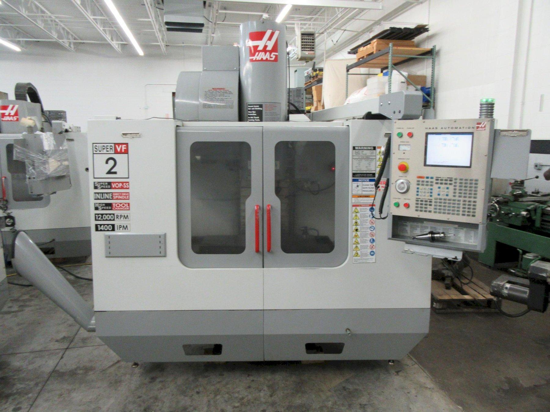 Haas VF-2SS CNC Vertical Machining Center with 4th & 5th Axis Brushless Drives, 12,000 RPM Spindle, Probing
