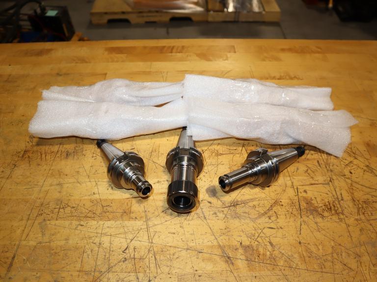 REGO-FIX 25MM 5340.72551 (1) & 15MM 4340.71551 (3) & 15MM 4340.71541 (3) CAT40  Tool Holders- Auction Item