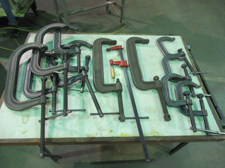C-Clamps, Assorted from 5" to 12"- Auction Item